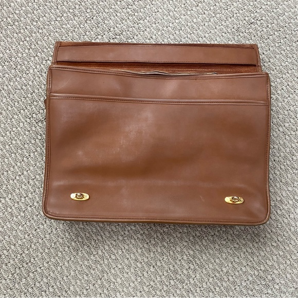 Leather Briefcase Laptop Bag - Picture 7 of 14